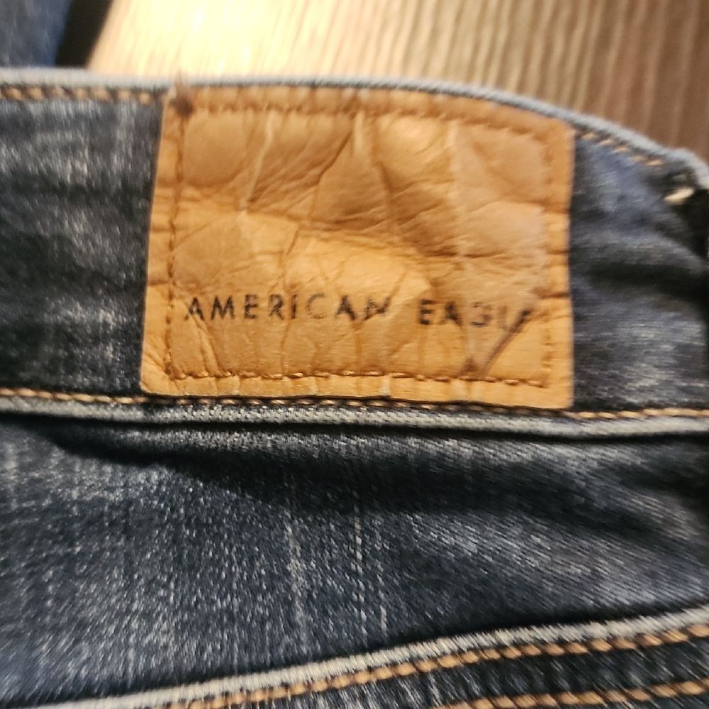 American Eagle Outfitters Ripped Blue Skinny Jeans - Picture 14 of 14